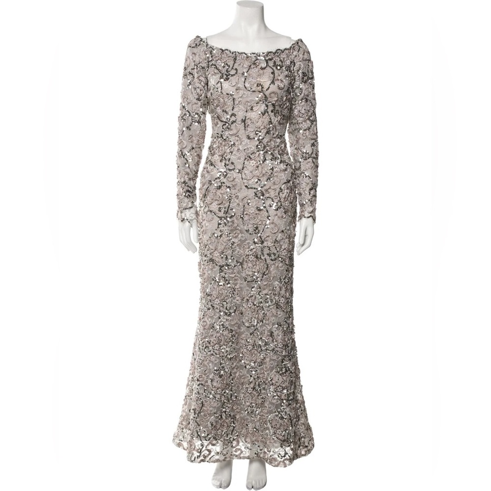 Vintage Oscar de le Renta beaded gown 0, 2 Runway